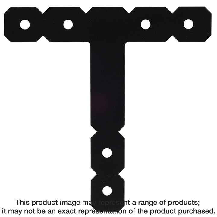 Simpson OT OT 12 in. x 12 in. Black Powder-Coated Ornamental T Strap