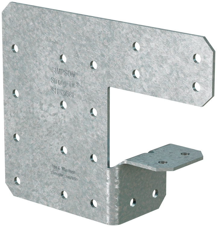 Simpson SHH3/68-KT24 SHH 4-3/8 in. x 5-5/8 in. 68-mil Galvanized Steel Header Hanger 24-Qty