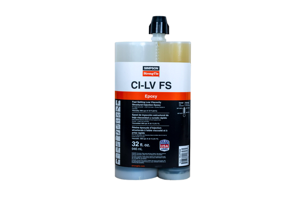 Simpson CILVFS32 CI-LV FS Fast-Setting Low-Viscosity Structural Injection Epoxy 32 oz.