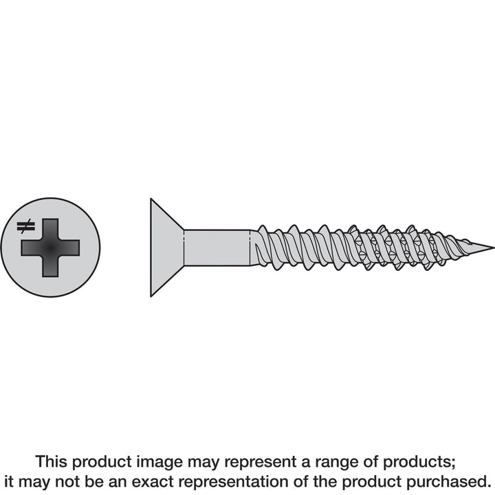 Simpson T08J100FX-RP20 Marine Screw, Flat Head — #8 x 1 in. #2 Phillips Drive, Type 316 20-Qty