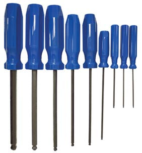 ALFA Tools BD90609 9PC. METRIC BALL-HEX DRIVER SET 1/pack