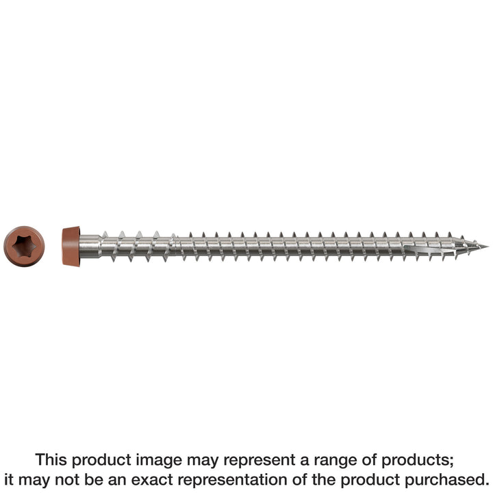 Simpson DCU234S316RD Deck-Drive DCU COMPOSITE Screw Collated — #10 x 2-3/4 in. Type 316, Red 1000-Qty