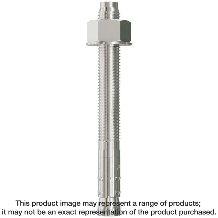 Simpson STB2-757004SS Strong-Bolt 2 — 3/4 in. x 7 in. Type 304 Stainless-Steel Wedge Anchor 10-Qty