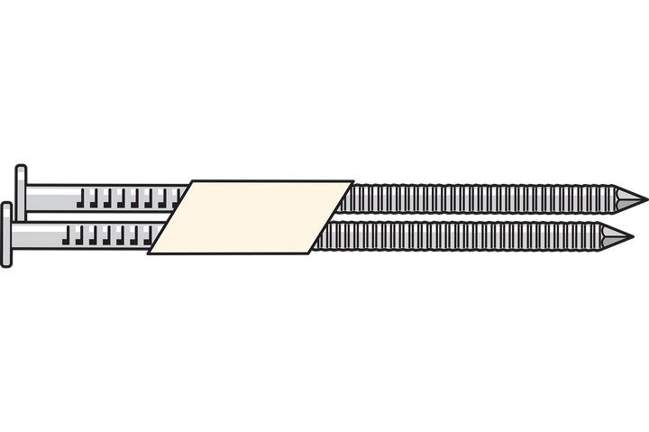 Simpson T10A325T31 31°–34° Paper Tape, Clipped Head, Ring-Shank Nail — 3-1/4 in. Type 316 1000-Qty