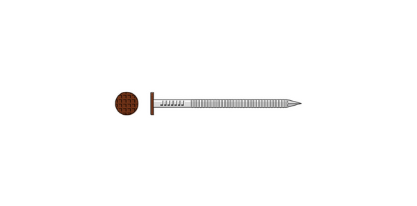 Simpson S10SNDBB Painted Siding Nail — 3 in. x .113 in. Type 304 Stainless Steel, Dark Brown 25 lb.