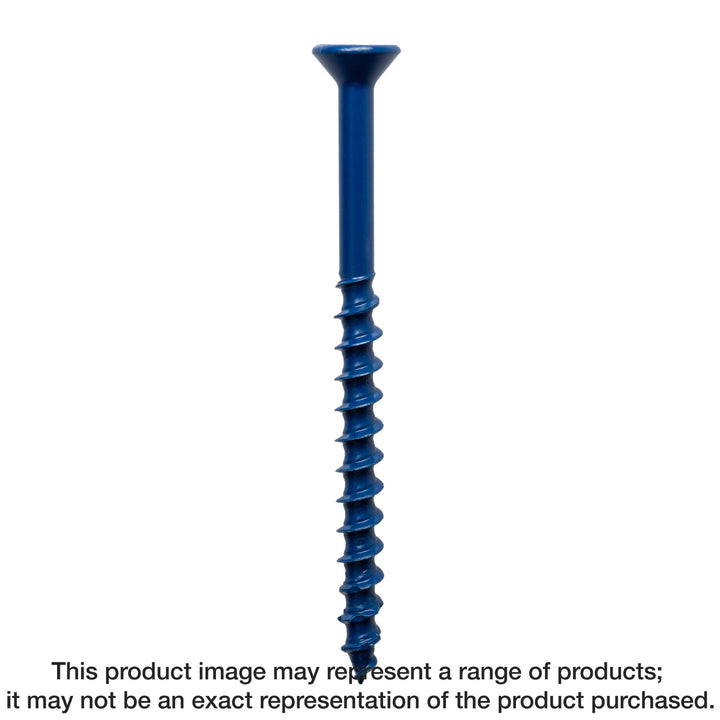 Simpson TNT18234TF Titen Turbo — 3/16 in. x 2-3/4 in. 6-Lobe Flat-Head Concrete and Masonry Screw, Blue 100-Qty