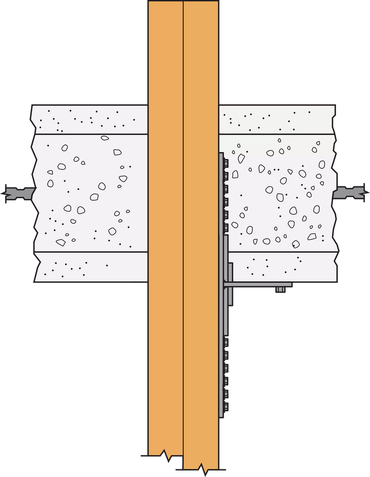 Simpson FGTR FGTR Face-Mount Retrofit Girder Tiedown