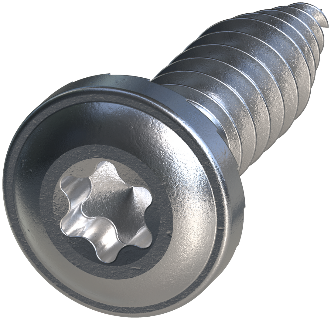 Simpson FPH34B1018-5K FPH Flat Pan-Head Screw — #10 x 3/4 in. T20, Clear Zinc 5000-Qty