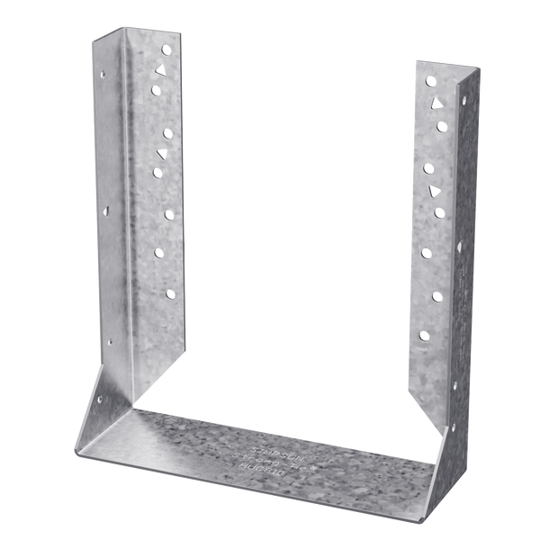 Simpson HUC810 HUC Galvanized Face-Mount Concealed-Flange Joist Hanger for 8x10