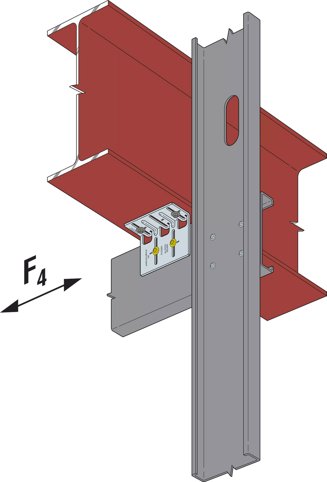 Simpson HWDC5.25-KT25 HWDC 5-1/4 in. Head-of-Wall Drift-Clip Connector 25-Qty