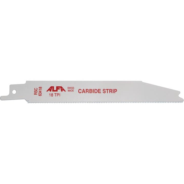 ALFA Tools RSC63418T 6" 18TPI CARBIDE STRIP RECIPROCATING SAW BLADE 1/pack