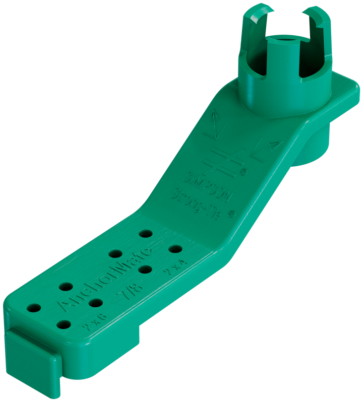 Simpson AM 7/8 AnchorMate 7/8-in. Dia. Anchor Bolt Holder — Green 100-Qty