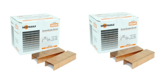 Spotnails CC34C 3/4x1-1/4 Copper Carton Closing Strip Staples, 4,000/Box