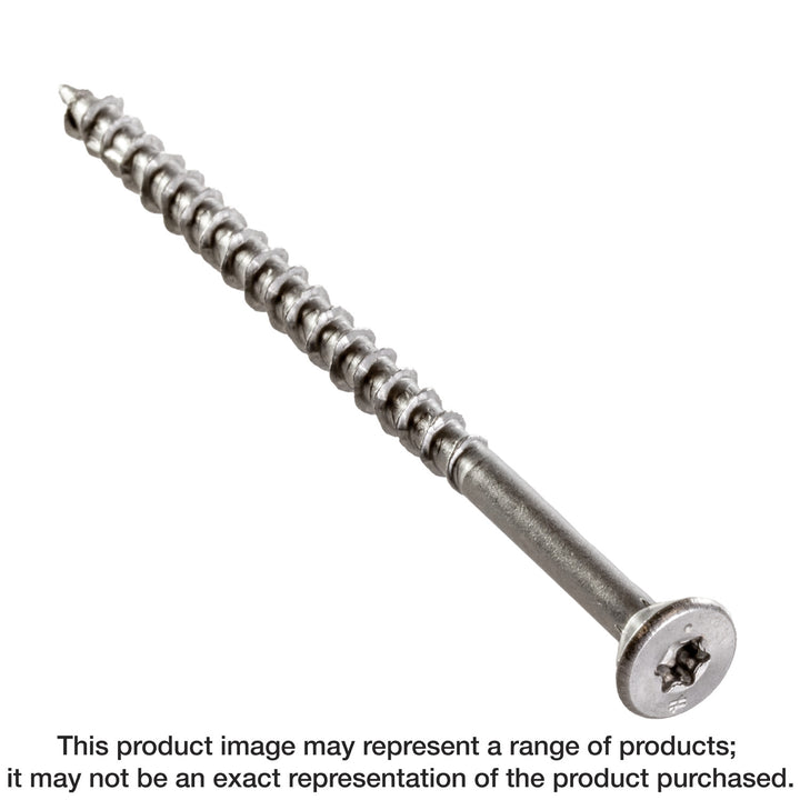 Simpson T12400WP-RP20 Deck-Drive DWP WOOD SS Screw — #12 x 4 in. T-27, Flat Head, Type 316 20-Qty