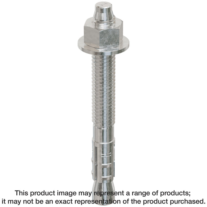 Simpson STB2-373126SS Strong-Bolt 2 — 3/8 in. x 3-1/2 in. Type 316 Stainless-Steel Wedge Anchor 50-Qty