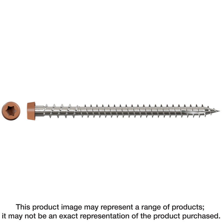 Simpson DCU234S316TN03 Deck-Drive DCU COMPOSITE Screw Collated — #10 x 2-3/4 in. Type 316, Tan 03 1000-Qty