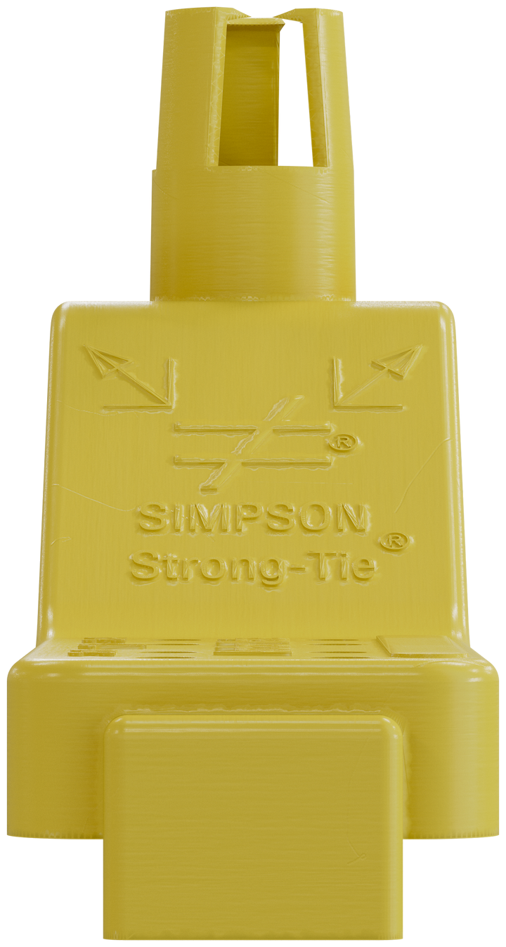 Simpson AM 1/2 AnchorMate 1/2-in. Dia. Anchor Bolt Holder — Yellow 100-Qty