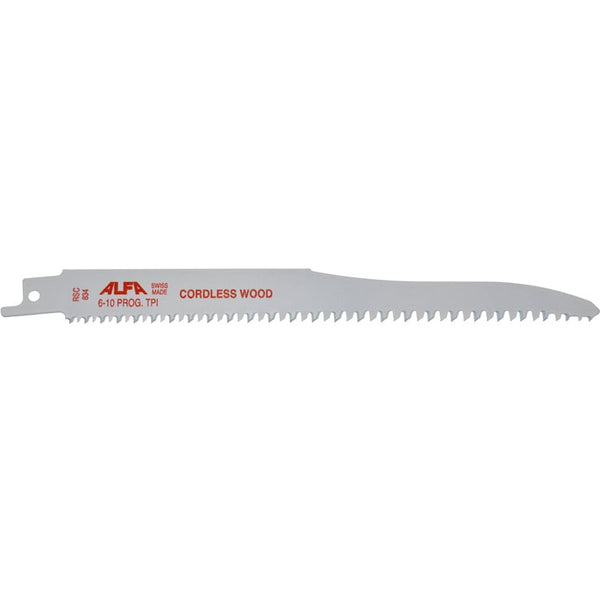 ALFA Tools RSC834 8" 6-10TPI CORDLESS RECIPROCATING SAW BLADE FOR WOOD 50/pack