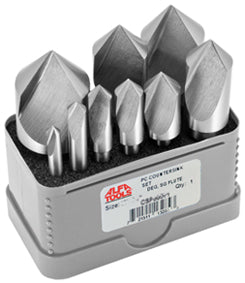 ALFA Tools CSF50571C 9PC SET 100DG SG FLUTE COUNTERSINK 3/16-1" 1/pack