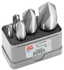 ALFA Tools C3F50573A 5PC SET 60° 3 FLUTE COUNTERSINK 1/4-1" 1/pack