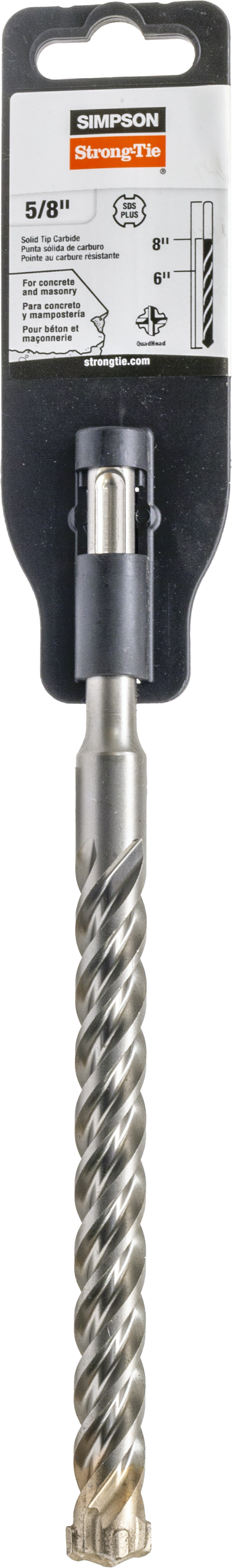 Simpson MDPL06208Q 5/8 in. x 8 in. SDS-plus Quad-Head Shank Drill Bit