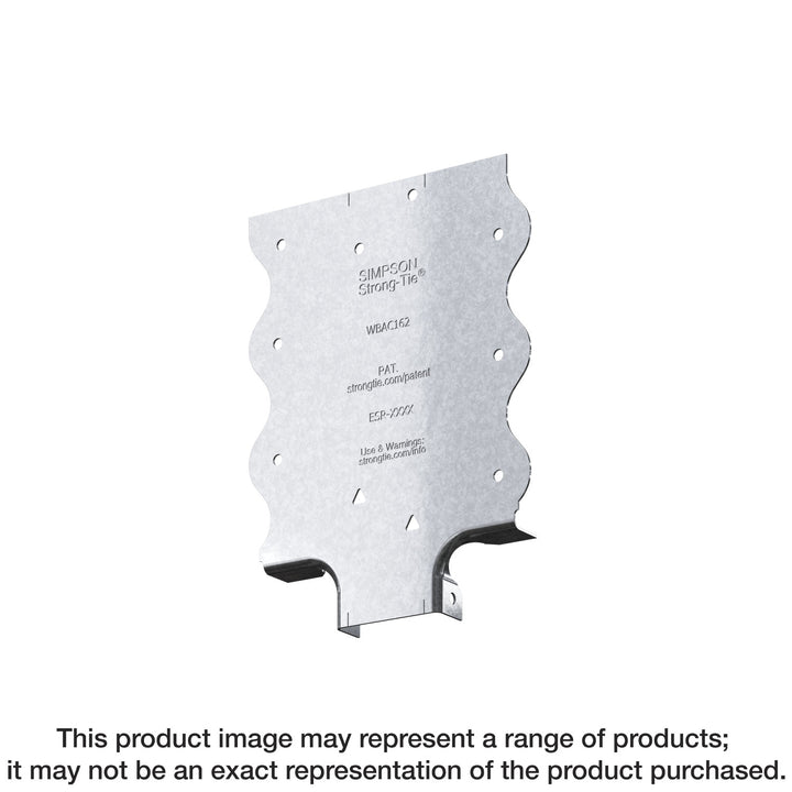 Simpson WBAC200-R50 WBAC Wood Backing Steel Connector for 2 in. Flange 50-Qty