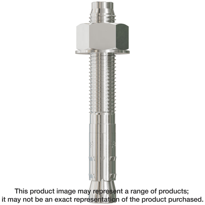 Simpson STB2-755124SS Strong-Bolt 2 — 3/4 in. x 5-1/2 in. Type 304 Stainless-Steel Wedge Anchor 10-Qty