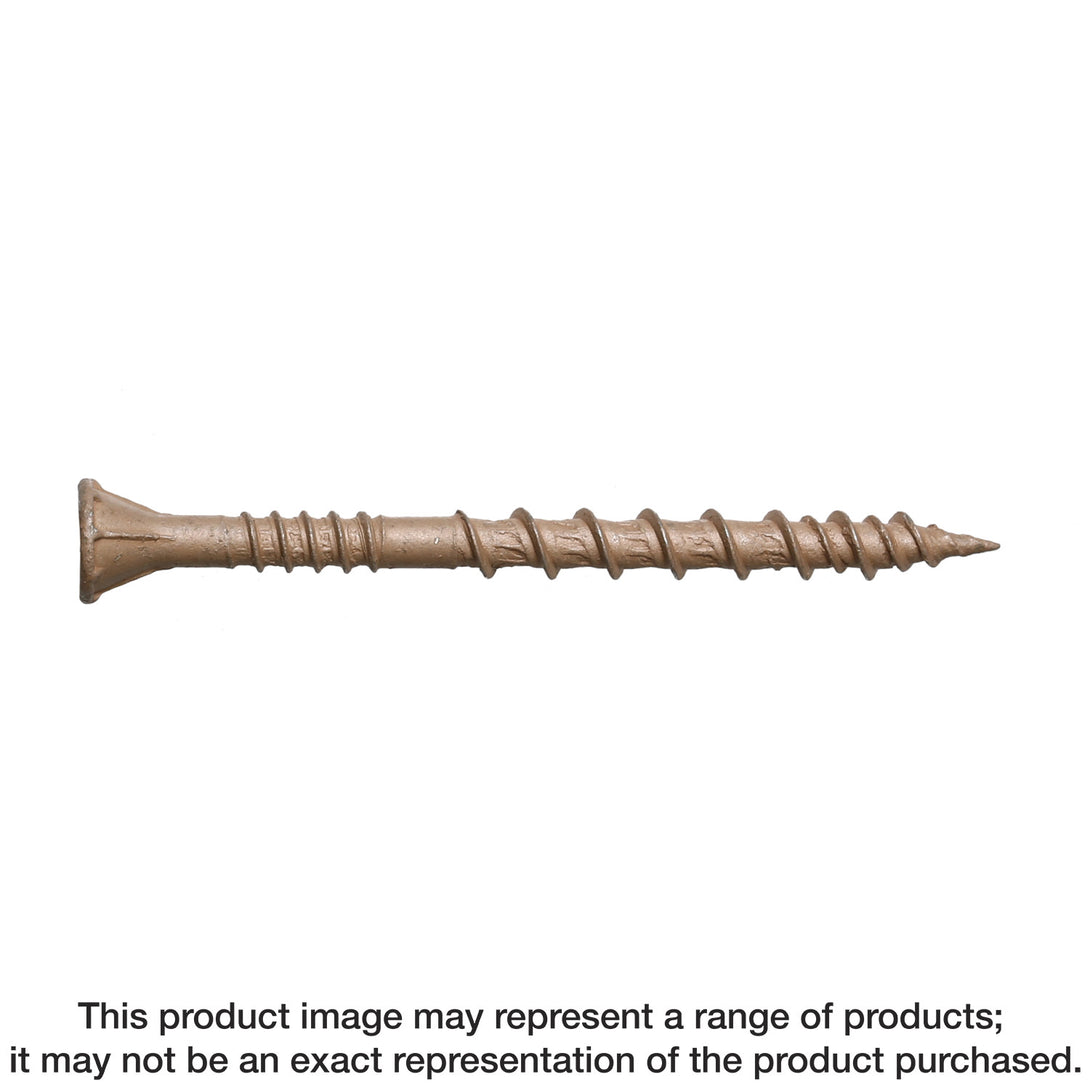 Simpson DSVT114MB Deck-Drive DSV WOOD Screw — #8 x 1-1/4 in. T-25, Flat Head, Quik Guard, Tan 1750-Qty