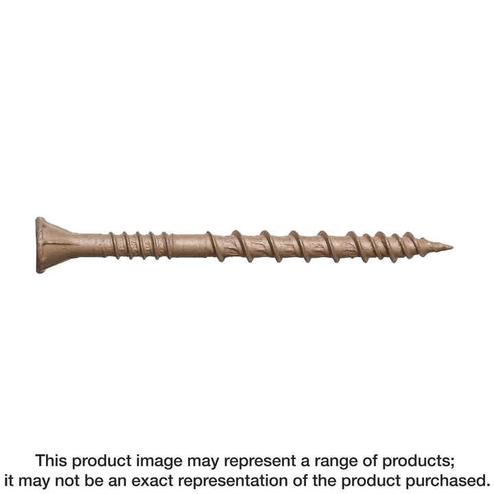 Simpson DSVT114R1LB Deck-Drive DSV WOOD Screw — #8 x 1-1/4 in. T-25, Flat Head, Quik Guard, Tan 1 lb.