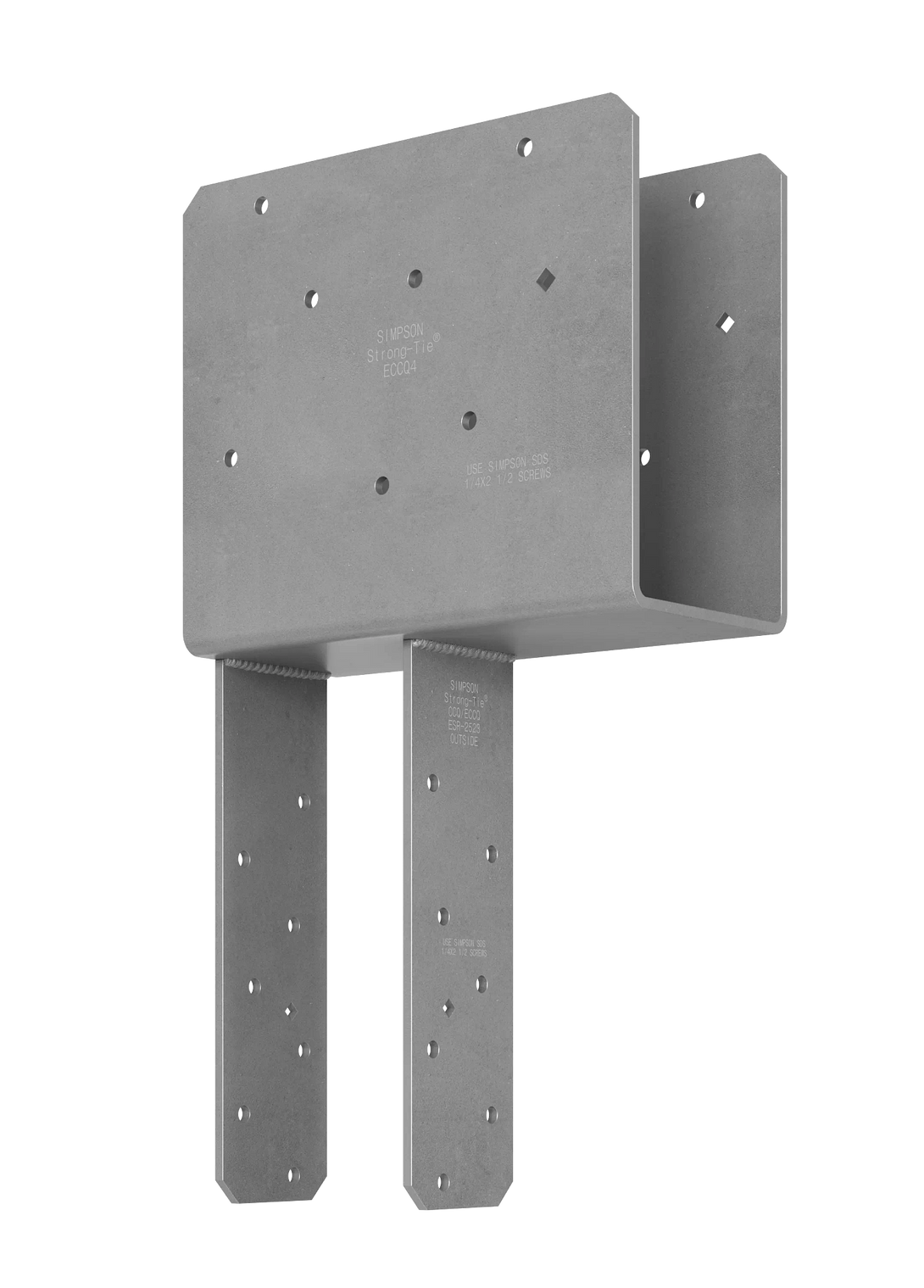 Simpson ECCQ44SDS2.5 ECCQ End Column Cap for 4x Beam, 4x Post, with Strong-Drive SDS Screws