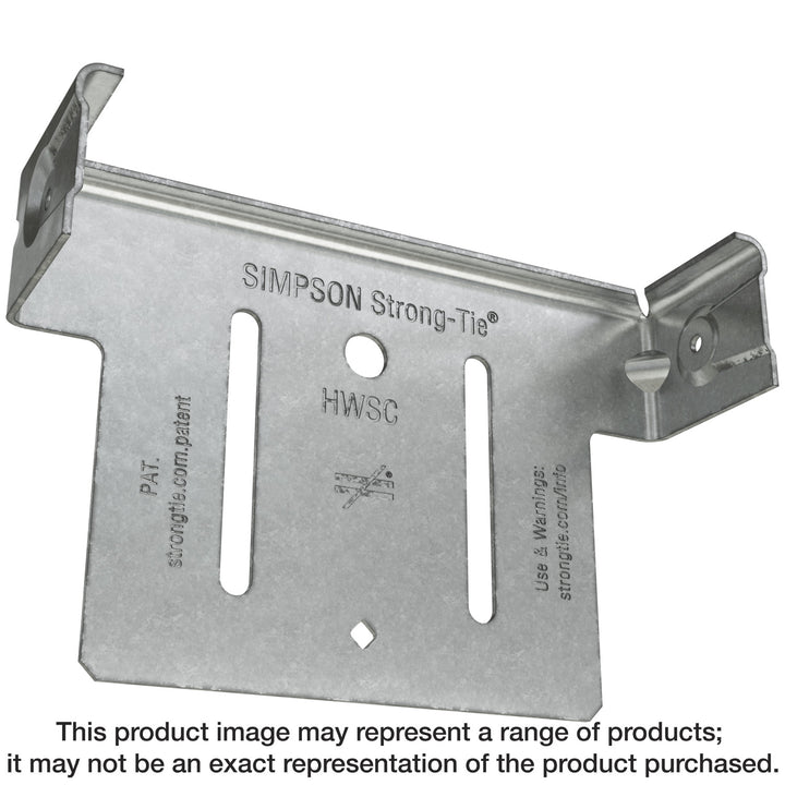 Simpson HWSC6-KT HWSC 5-3/4 in. Head-of-Wall Slide-Clip Connector w/ Screws 50-Qty