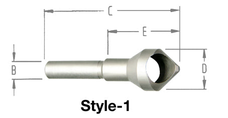 ALFA Tools CD98826 .431-7/8X1/2 USA COUNTERSINK & DEBURRING TOOL 1/pack