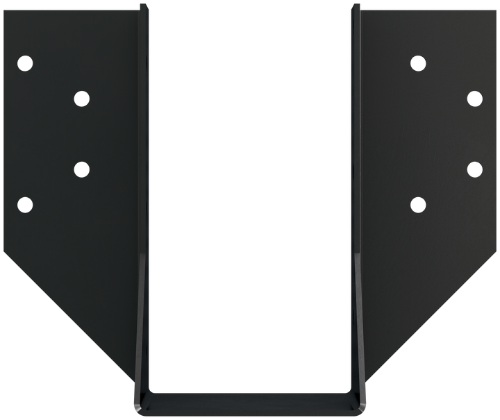 Simpson OHU48-SDS3 OHU Black Powder-Coated Ornamental Joist Hanger for 4x8 w/ Strong-Drive SDS Screws