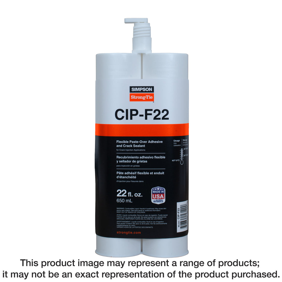 Simpson CIP-F22 CIP-F Flexible Paste-Over Adhesive and Crack Sealant 22 oz.