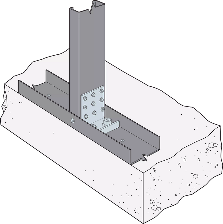 Simpson RCKW3D-R10 RCKW 3-in. Two-Anchor Kneewall Connector Clip Qty-10