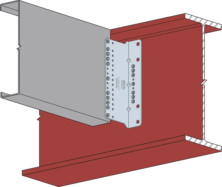 Simpson SJC10.25-R15 SJC 2 in. x 4-1/2 in. x 10-1/4 in. 14-Gauge Galvanized Steel-Joist Connector 15-Qty