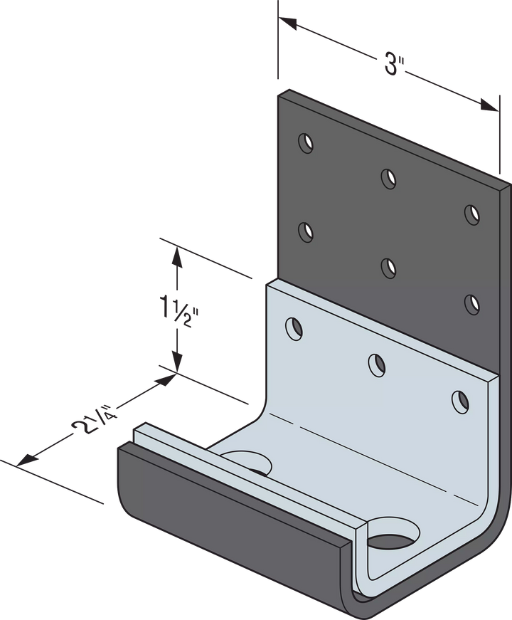 Simpson RCKW3DS-R10 RCKW 3-in. Two-Anchor Kneewall Connector Stiffener Qty-10