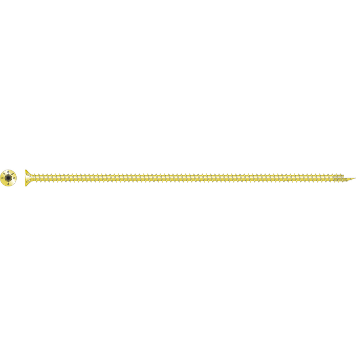 Simpson SDCF221134 Strong-Drive SDCF TIMBER-CF Screw — 0.315 in. x 11-3/4 in. T40, Yellow Zinc 250-Qty