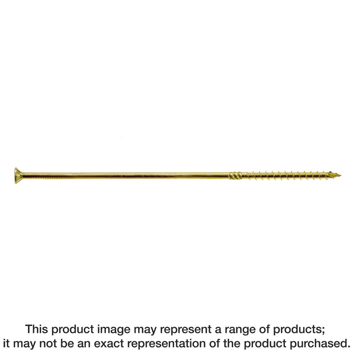 Simpson SDCP221100 Strong-Drive SDCP TIMBER-CP Screw — 0.315 in. x 11 in. T40, Yellow Zinc 250-Qty