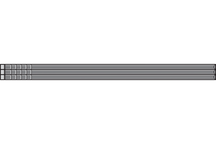 Simpson T16N200FNJ Straight, Adhesive Collation, T-Style Head, 16-Gauge Finishing Nail — 2 in. Type 316 2500-Qty