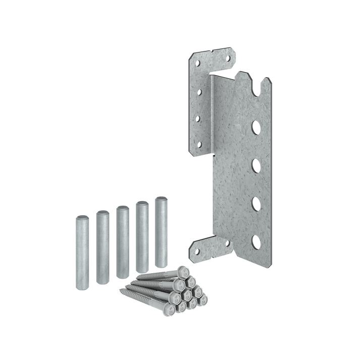 Simpson CJT5ZS CJTZ 12-Gauge ZMAX Galvanized Concealed Joist Tie with 5 Short Pins