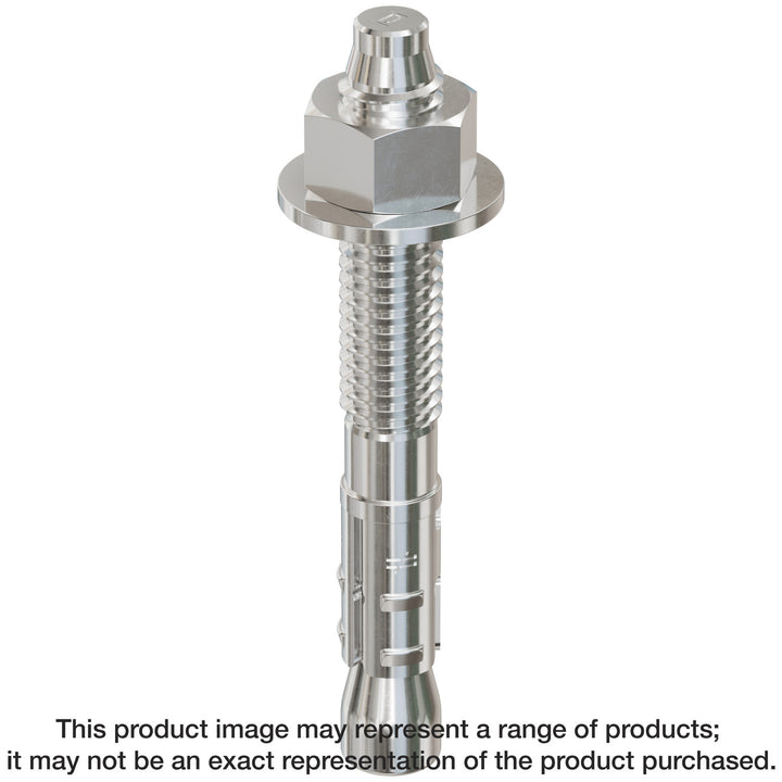 Simpson STB2-373004SS Strong-Bolt 2 — 3/8 in. x 3 in. Type 304 Stainless-Steel Wedge Anchor 50-Qty