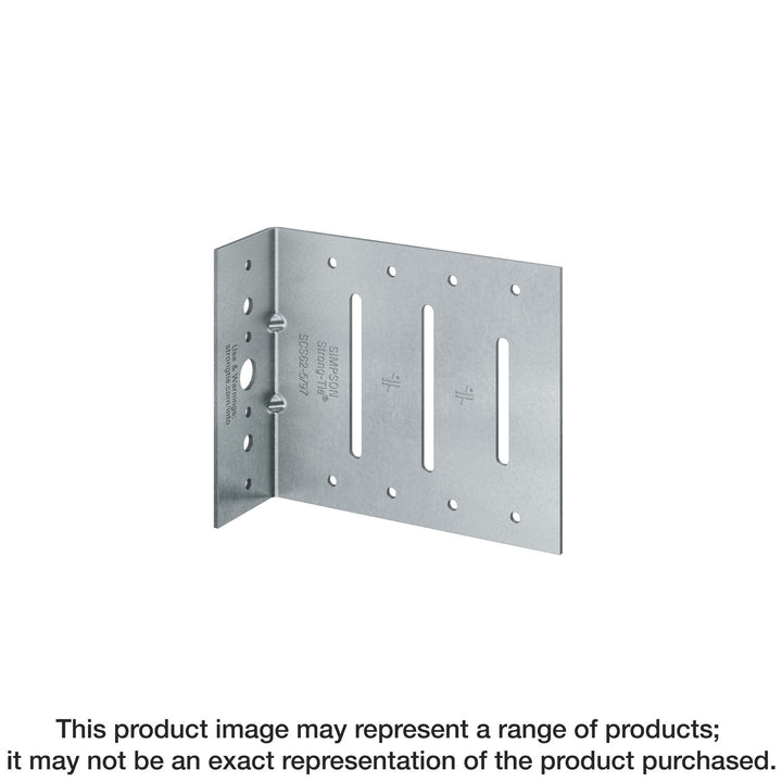 Simpson SCS32-5/97-KT25 SCS 2 in. x 3-1/2 in. x 5 in. 12-Gauge Seismic Bypass Framing Slide Clip w/ Screws 25-Qty