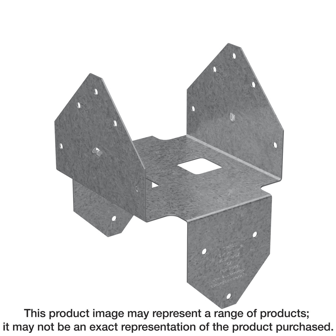 Simpson BCS2-2/4Z BCS ZMAX Galvanized Post Cap for Double 2x Beam, 4x Post