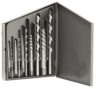 ALFA Tools SE61747 10PC . SCREW EXTRACTOR LEFT HAND DRILL SET 1/pack