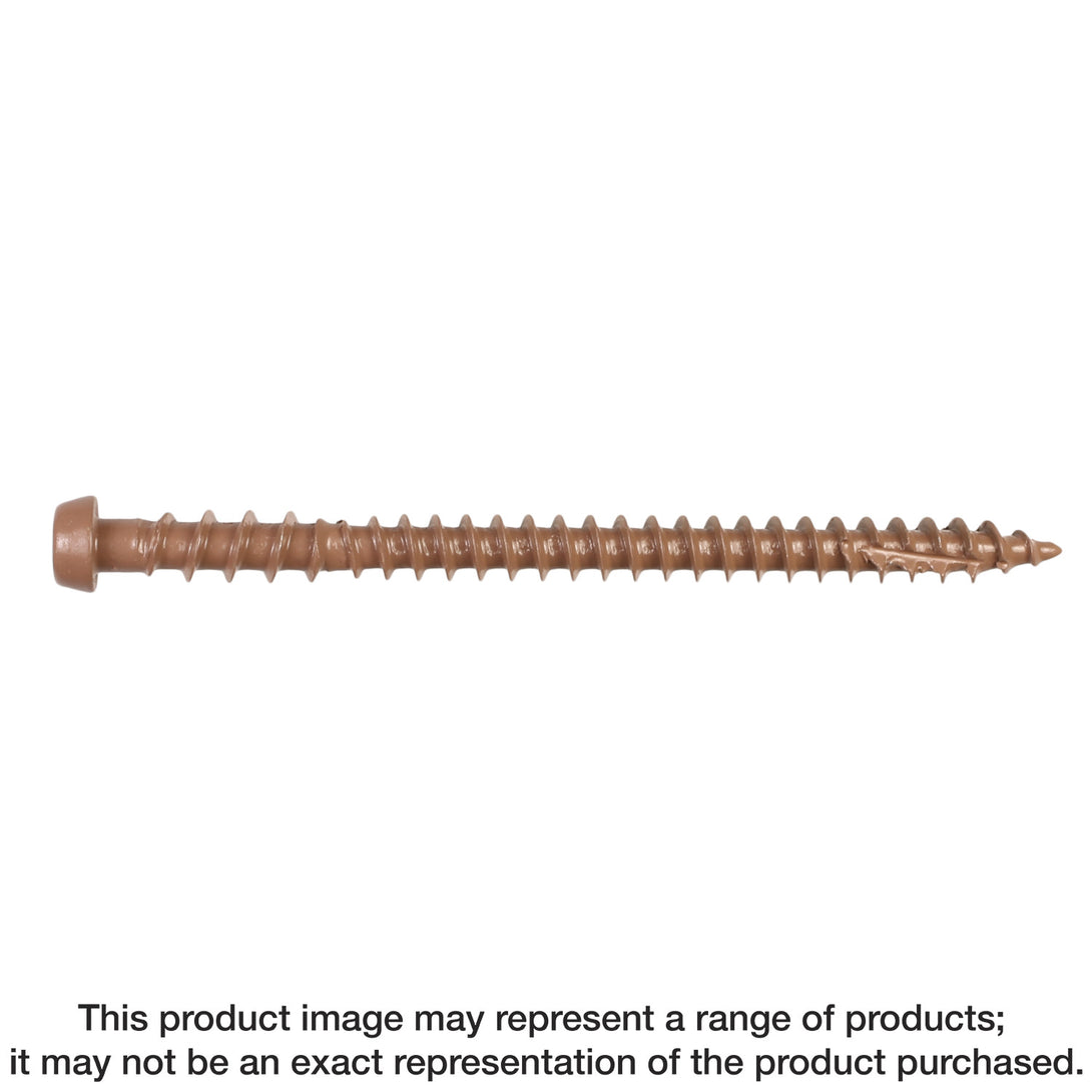 Simpson DCU234TN01R350 Deck-Drive DCU COMPOSITE Screw — #10 x 2-3/4 in. T20, Quik Guard, Tan 01 350-Qty