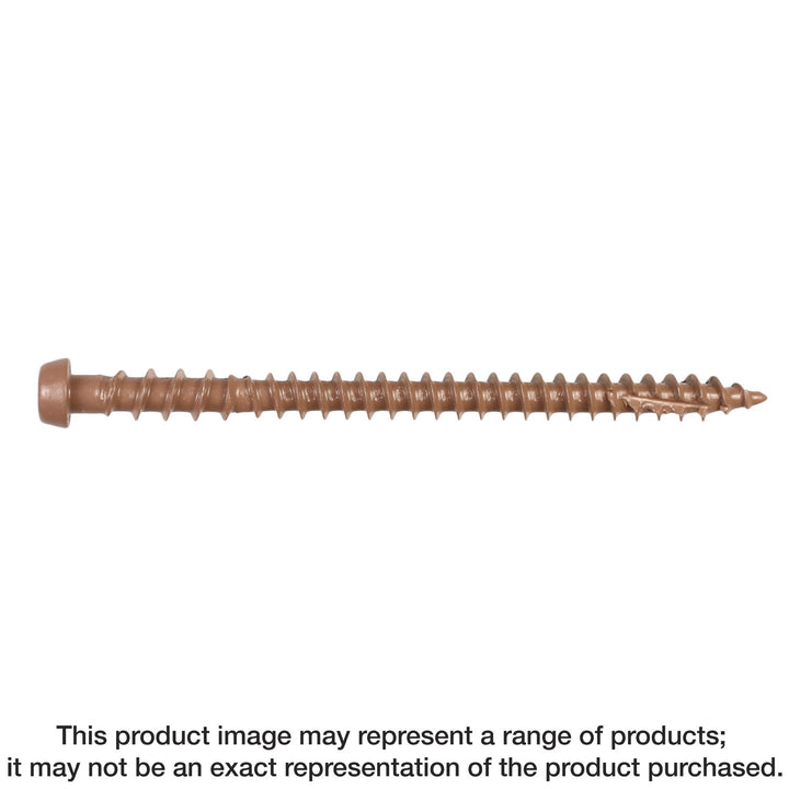 Simpson DCU234TN01R350 Deck-Drive DCU COMPOSITE Screw — #10 x 2-3/4 in. T20, Quik Guard, Tan 01 350-Qty