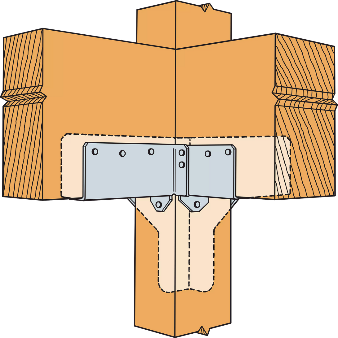 Simpson RTC44 RTC 14-Gauge ZMAX Galvanized Rigid Tie Corner for 4x, 4x4 Post