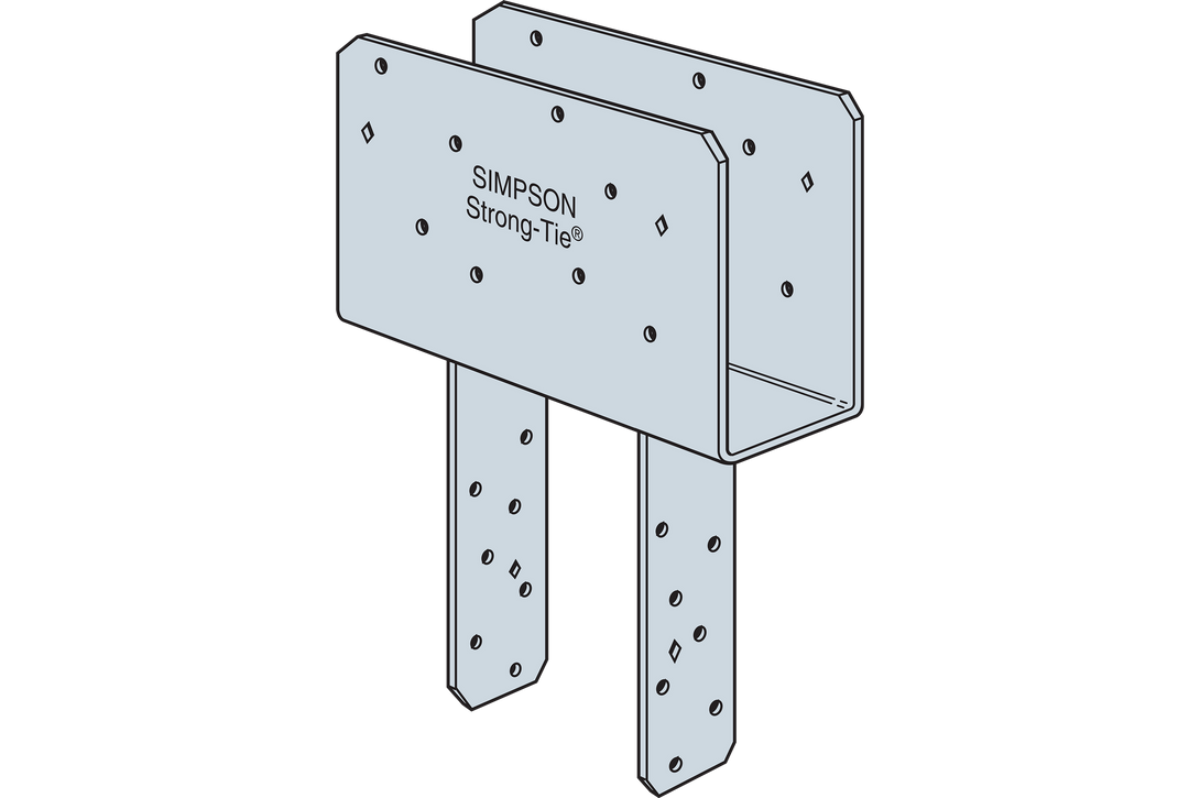 Simpson CCQ7.1-6SDS2.5 CCQ Column Cap for 7 in. Beam, 6x Post with Strong-Drive SDS Screws