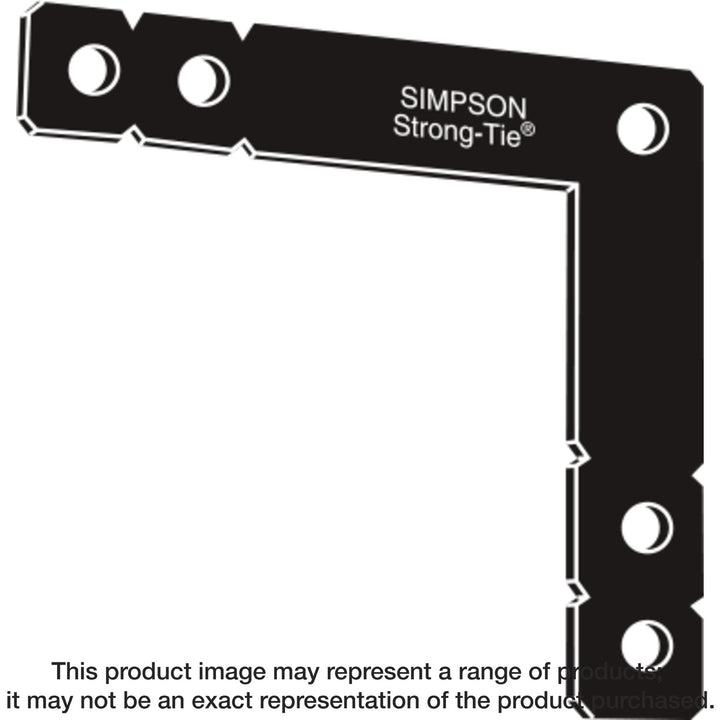 Simpson OHL OHL 12 in. x 12 in. Black Powder-Coated Ornamental Heavy L Angle